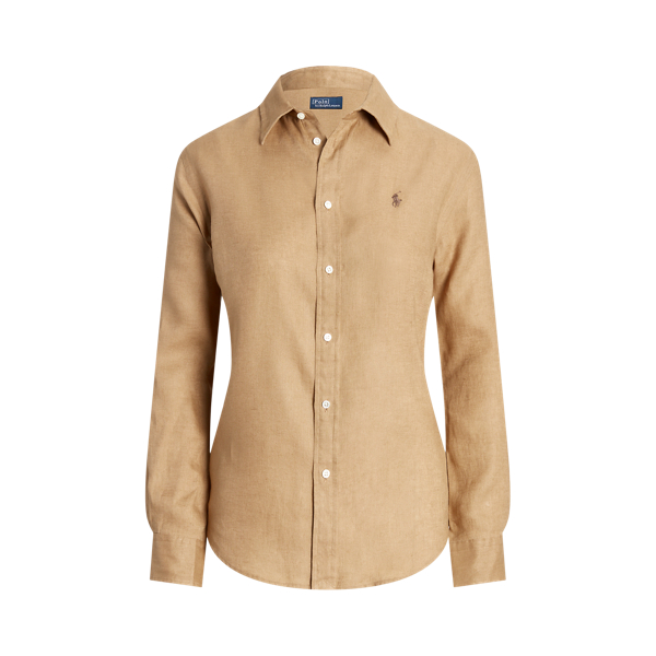 Leinenhemd Polo Ralph Lauren in Kamel 2