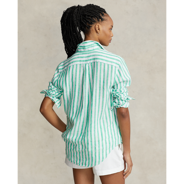 Relaxed Fit Striped Linen Shirt for Women | Ralph Lauren® JO