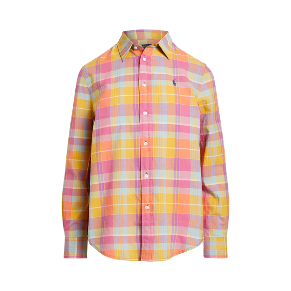 Plaid Cotton Twill Shirt Polo Ralph Lauren 1