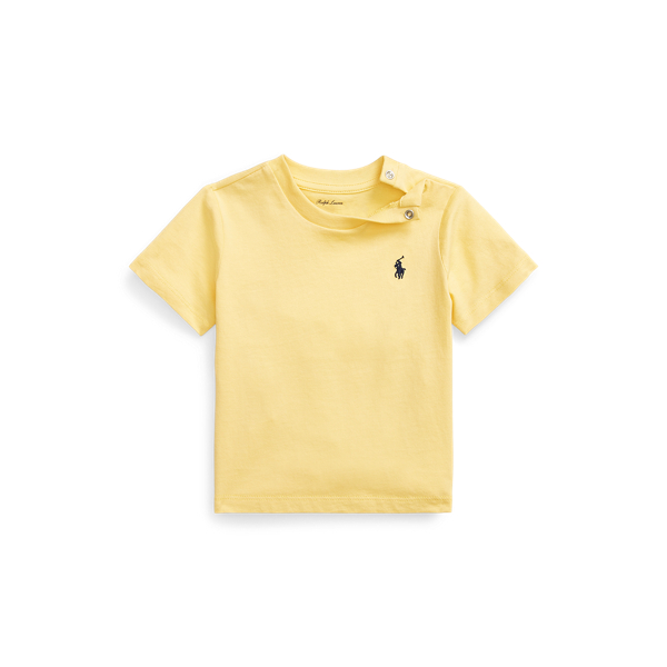 Katoenen jersey T-shirt met ronde hals