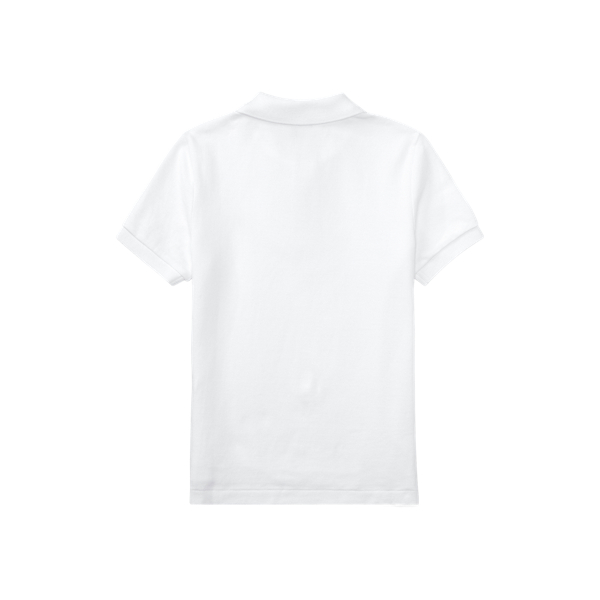 Poloshirt aus Baumwollpiqu&eacute; Boys 1.5-6 Years in Wei&szlig;/Harbour-Island-Blau 2