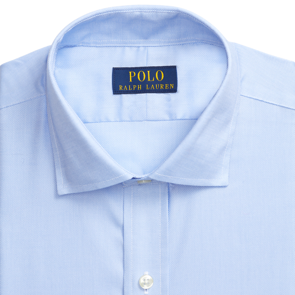 Custom-Fit Rati&egrave;re-Hemd Polo Ralph Lauren in Blau/Wei&szlig; 2