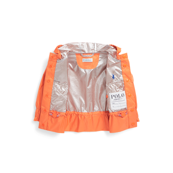 Veste basque r&eacute;sistante &agrave; l'eau ripstop Baby Girl en Orange de mai 3