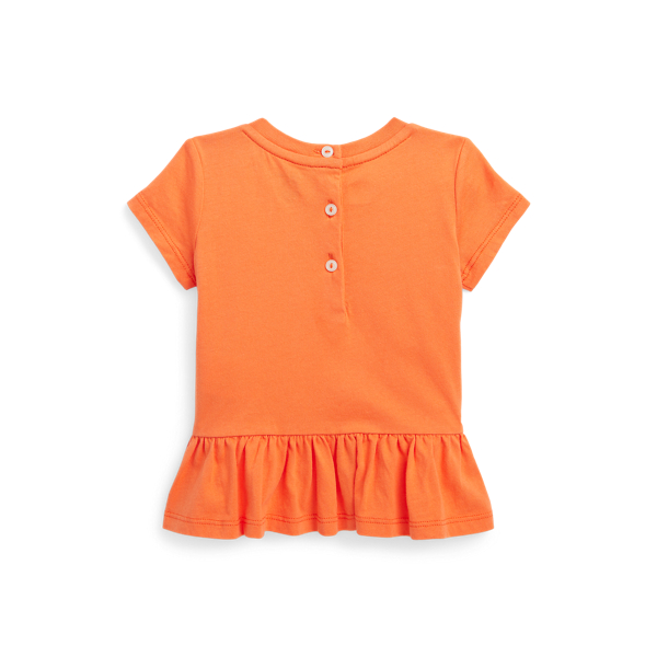 Sch&ouml;&szlig;chen-T-Shirt mit Polo&nbsp;Bear Baby Girl in Mai-Orange 2
