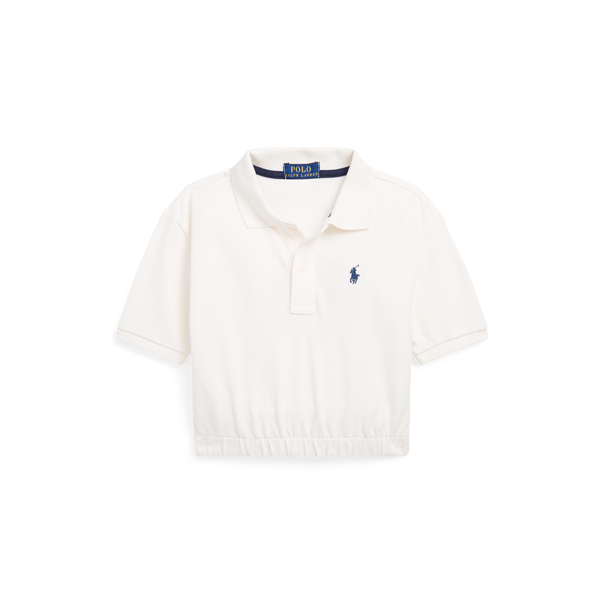 Classic Fit Stretch Mesh Zip Polo Shirt