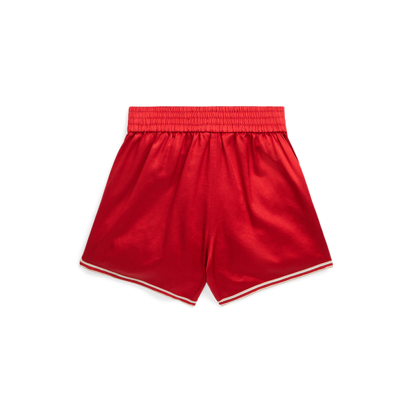 Ralph Red Polo Ball Satin Rally Short Girls 7-14 Years 2