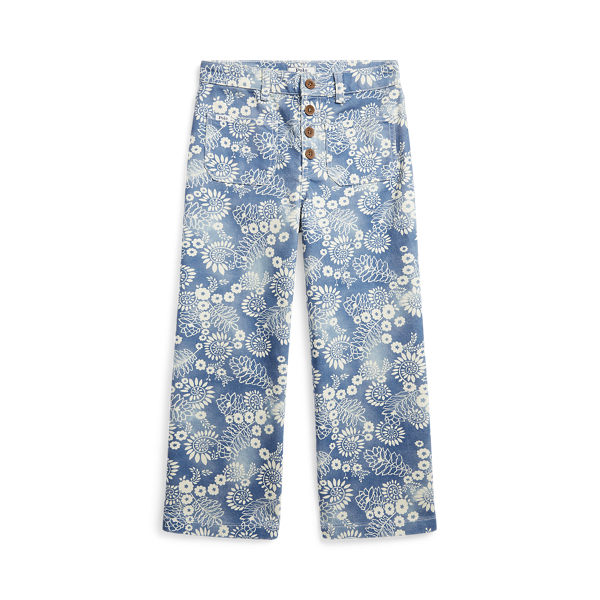 Paisley Cropped Wide-Leg Jean Girls 7-14 Years 1