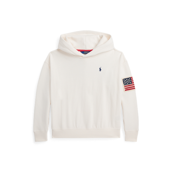 Flag and Logo Fleece Hoodie for Girls Ralph Lauren UK