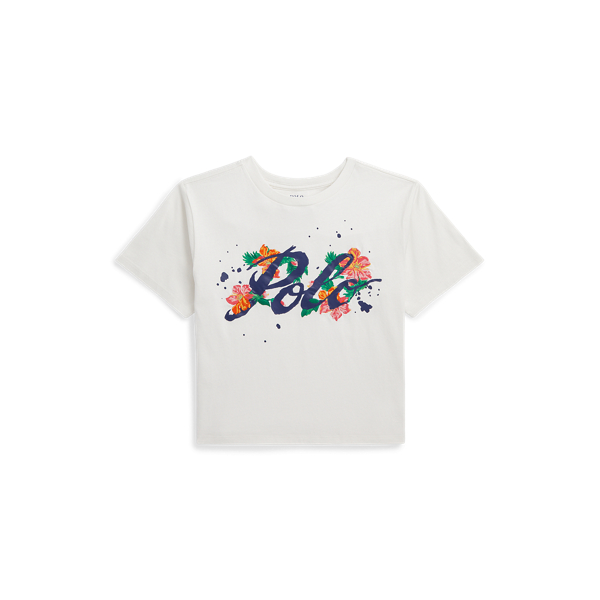Logo Cotton Jersey Boxy Tee Girls 7-16 1