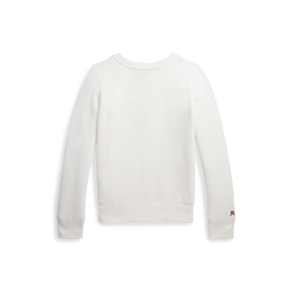 Deckwash White Polo Bear Fleece Pullover Girls 7-14 Years 2