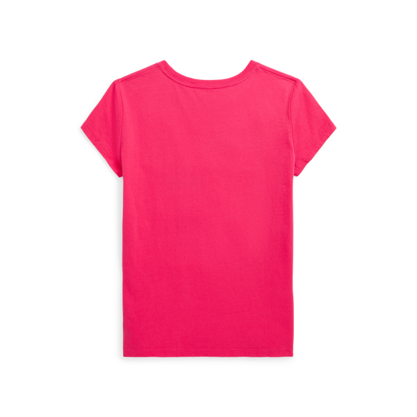 Camiseta en punto jersey de algod&oacute;n Girls 7-14 Years en Rosa vibrante 2
