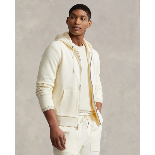 Lauren Double Knit Polo Full Zip Double-Knit Mesh Full-Zip Hoodie