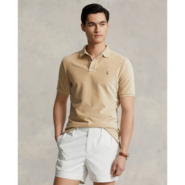 Sand Dune Classic Fit Knit Corduroy Polo Shirt Polo Ralph Lauren 1