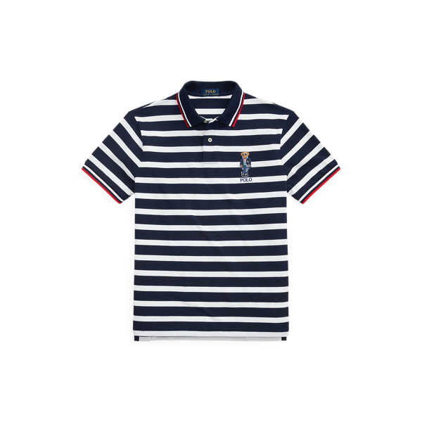 送料関税無料【POLO RALPH LAUREN】SLIM BEAR MESHポロシャツ カスタム スリム Polo ベア メッシュ ポロシャツ | ラルフ