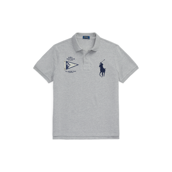 Custom Slim Fit Big Pony Mesh Polo Shirt for Men Ralph Lauren UK