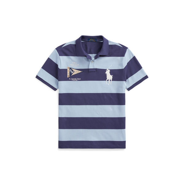 Custom Slim Fit Big Pony Mesh Polo Shirt Polo Ralph Lauren 1