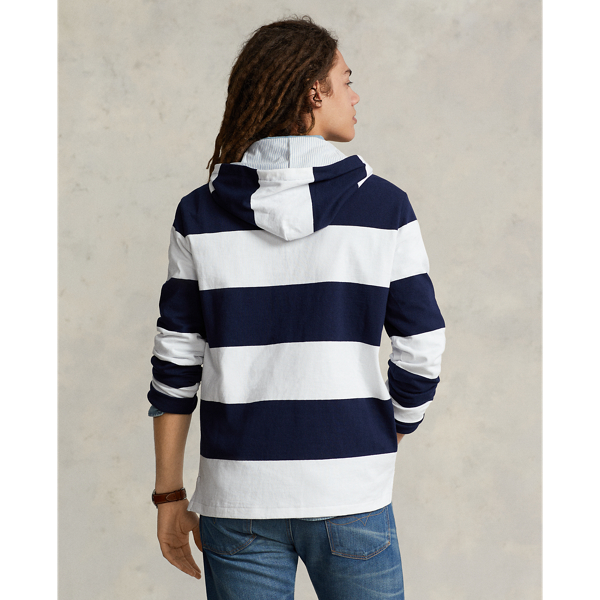 Cruise Navy/White Polo Bear Jersey Hooded Rugby Shirt Polo Ralph Lauren 5