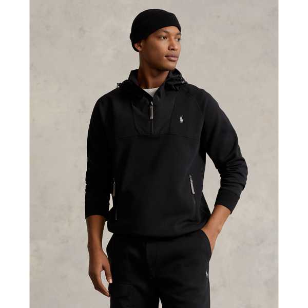 Polo Black Water-Repellent Hybrid Hoodie Polo Ralph Lauren 1