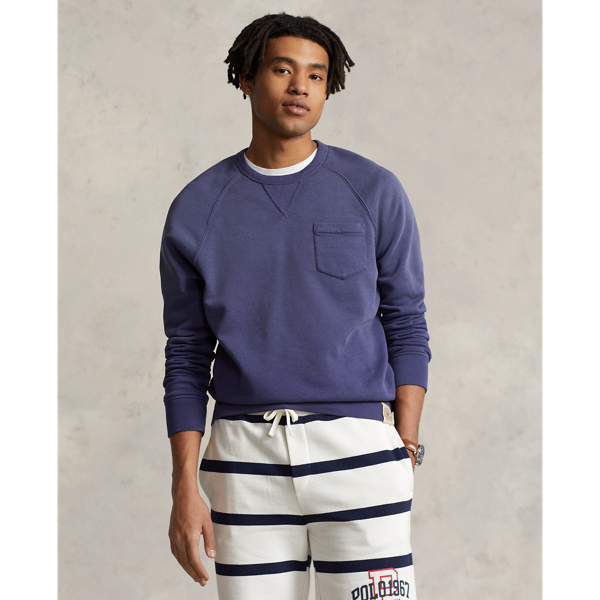 Boathouse Navy Garment-Dyed Fleece Sweatshirt Polo Ralph Lauren for fall 1