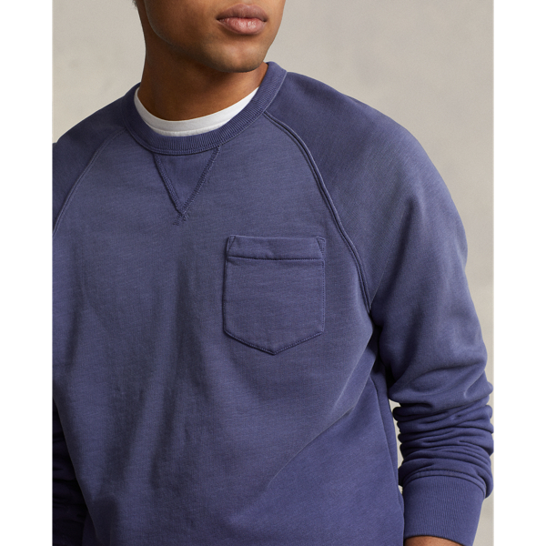 Boathouse Navy Garment-Dyed Fleece Sweatshirt Polo Ralph Lauren for fall 5