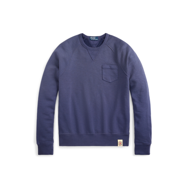 Boathouse Navy Garment-Dyed Fleece Sweatshirt Polo Ralph Lauren for fall 2