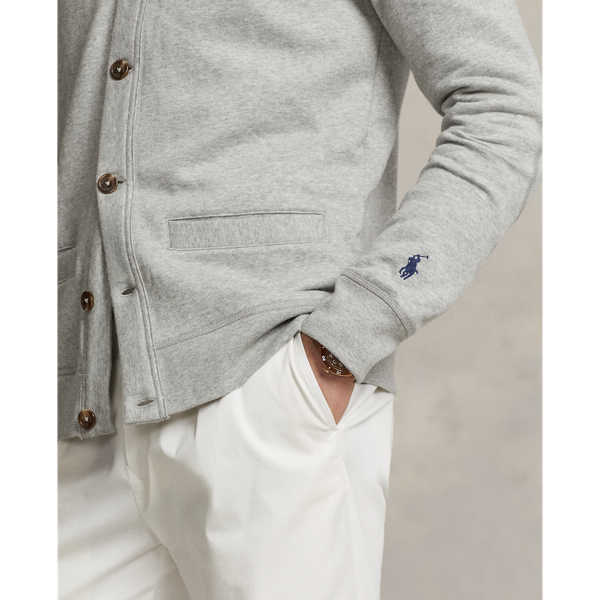 Andover Heather The RL Fleece Cardigan Polo Ralph Lauren 6