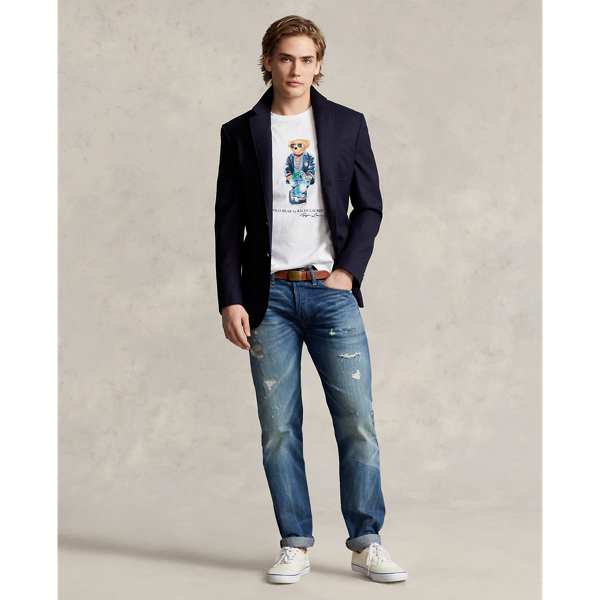 T-shirt ajust&eacute; Polo Bear en jersey Polo Ralph Lauren en Ourson r&eacute;gate blanc 4