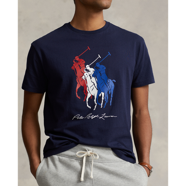 Cruise Navy Classic Fit Big Pony Jersey T-Shirt Polo Ralph Lauren 6