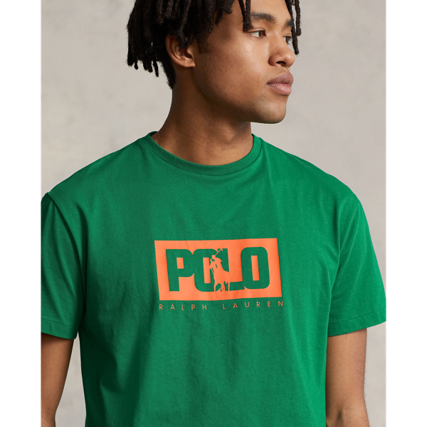 Hillside Green Classic Fit Logo Jersey T-Shirt Polo Ralph Lauren 6
