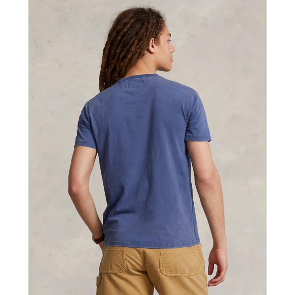 Light Navy Jersey Henley Shirt Polo Ralph Lauren 5