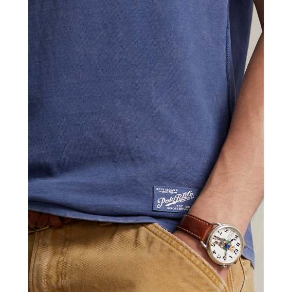 Light Navy Jersey Henley Shirt Polo Ralph Lauren 6