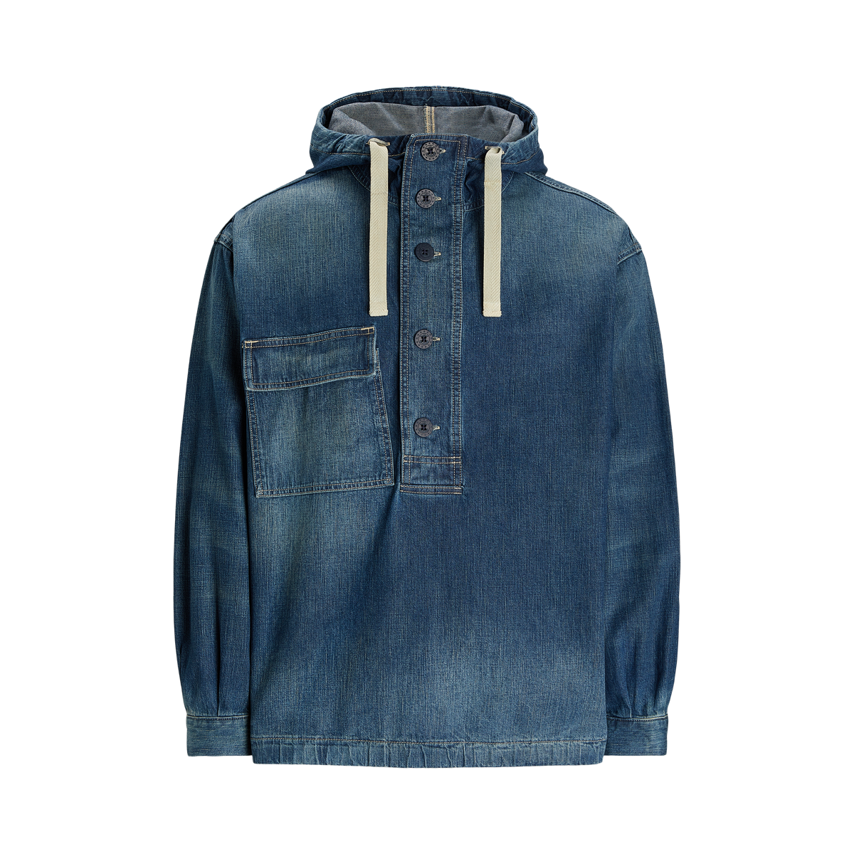 Denim Pullover Hooded Jacket Ralph Lauren