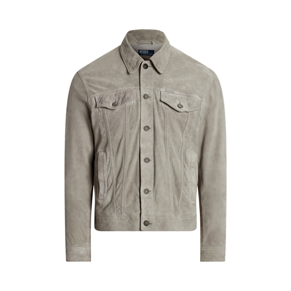 Polo suede trucker jacket clearance