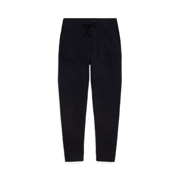 Hunter Navy Waffle-Knit Washable Cashmere Pant Polo Ralph Lauren 2