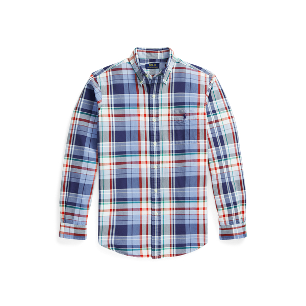 シャツ RALPH LAUREN Classic Fit Plaid Oxford Camp Shirt Classic Fit Plaid Oxford Camp Shirt