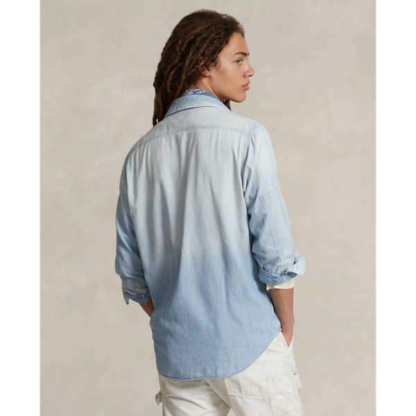 Ralph Lauren - ポロ ラルフローレン シャンブレー ワークシャツ 14 ライトインディゴ インディゴ シャンブレー ワークシャツ | ラルフ ローレン公式