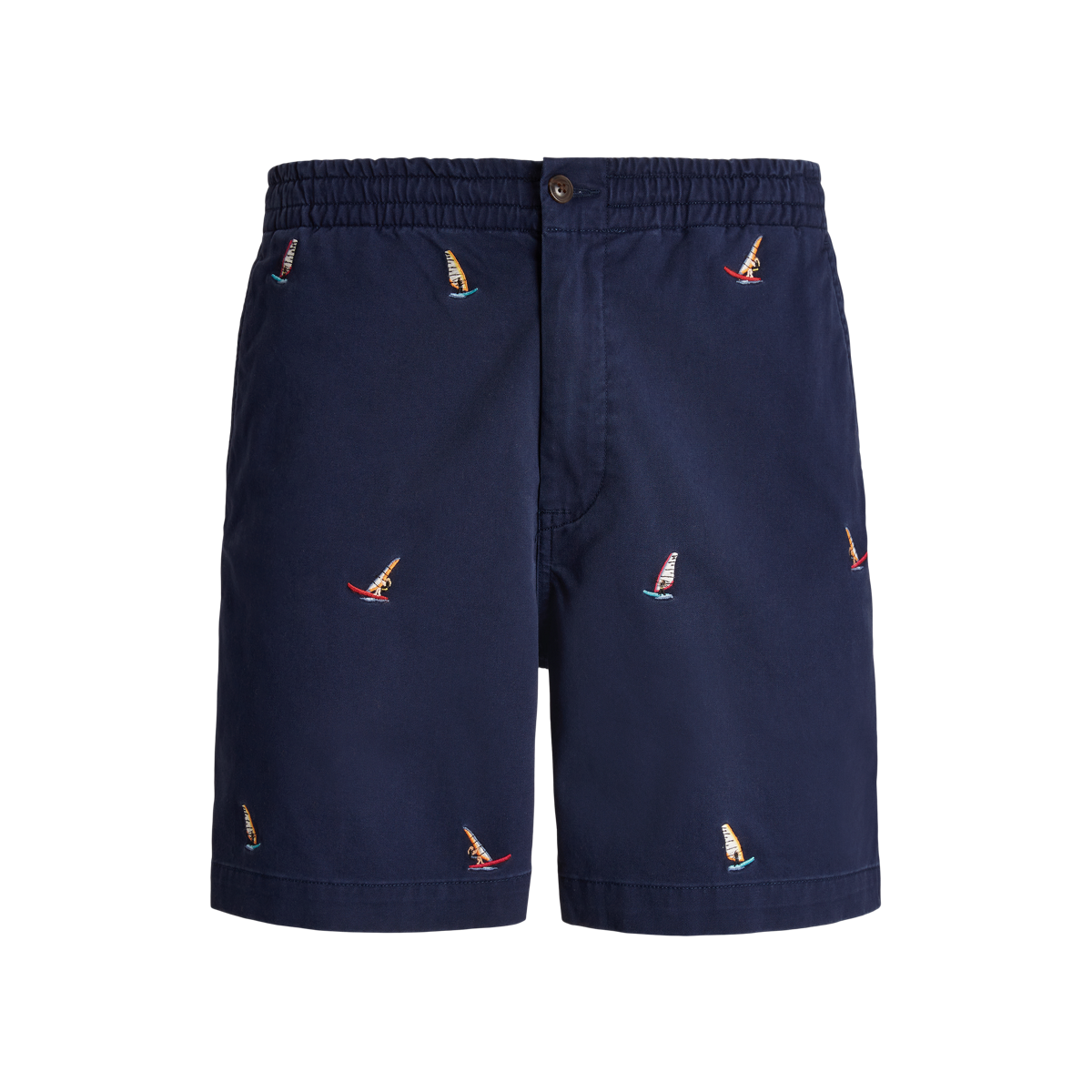【送料&関税込】Polo Ralph Lauren Logo Embroidery Shorts Polo Ralph Lauren Shorts Mens 42 Khacki All Over Crest Logo