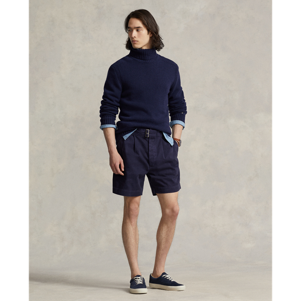 Relaxed-Fit Twill-Shorts mit Falten