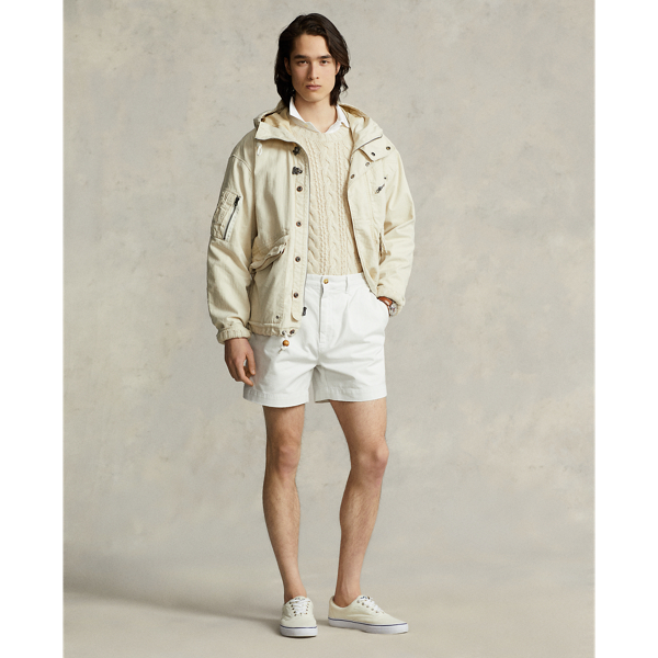 Ralph lauren pleated shorts best sale