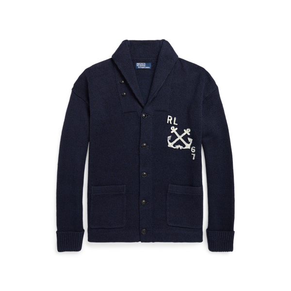 Nautical Cotton-Linen Shawl Cardigan Polo Ralph Lauren 1