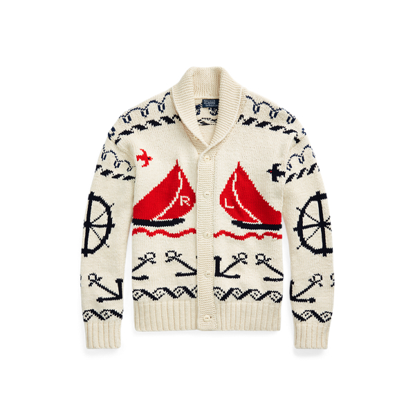 Nautical Cotton Shawl-Collar Cardigan Polo Ralph Lauren 1