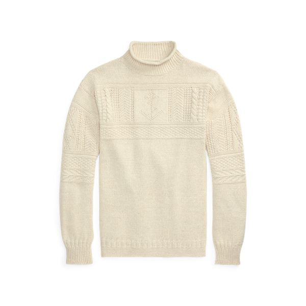 Anchor-Intarsia Cotton-Linen Jumper Polo Ralph Lauren 1