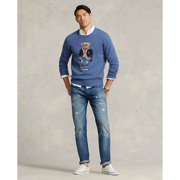 Halbrollkragenpullover mit Polo Bear Polo Ralph Lauren in Himmelblau 4