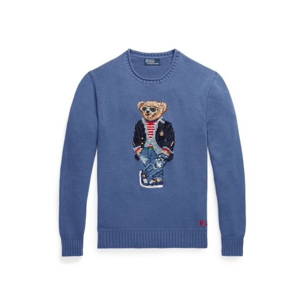 Polo Bear Cotton Mockneck Jumper