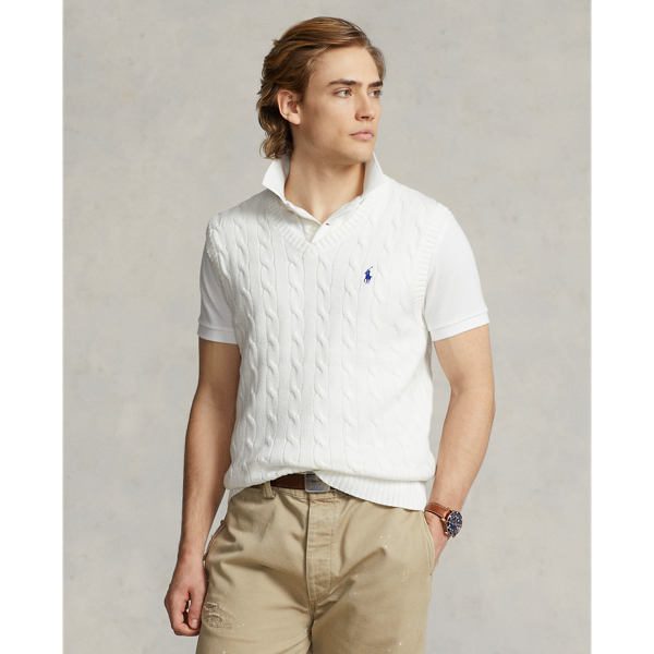 Ralph lauren white sweater mens best sale