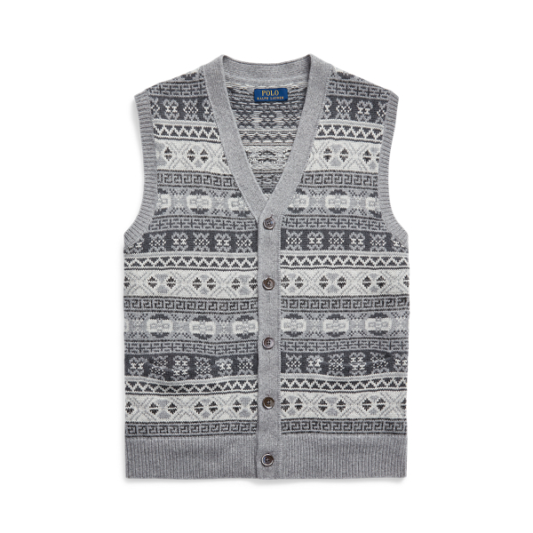 Fair Isle Cotton-Blend Sweater Vest | Ralph Lauren