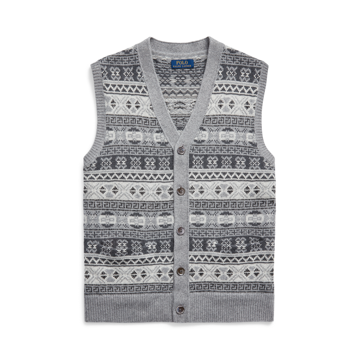 Fair Isle Cotton-Blend Sweater Vest | Ralph Lauren