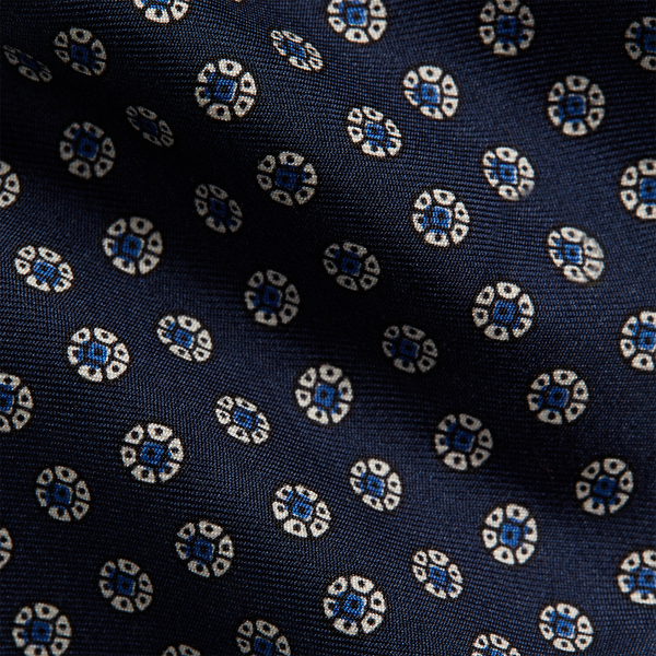 Navy Floral Silk Foulard Tie Polo Ralph Lauren 3
