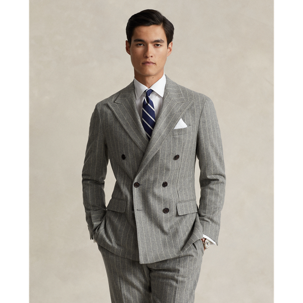 Polo Soft Tailored Chalk-Stripe Jacket