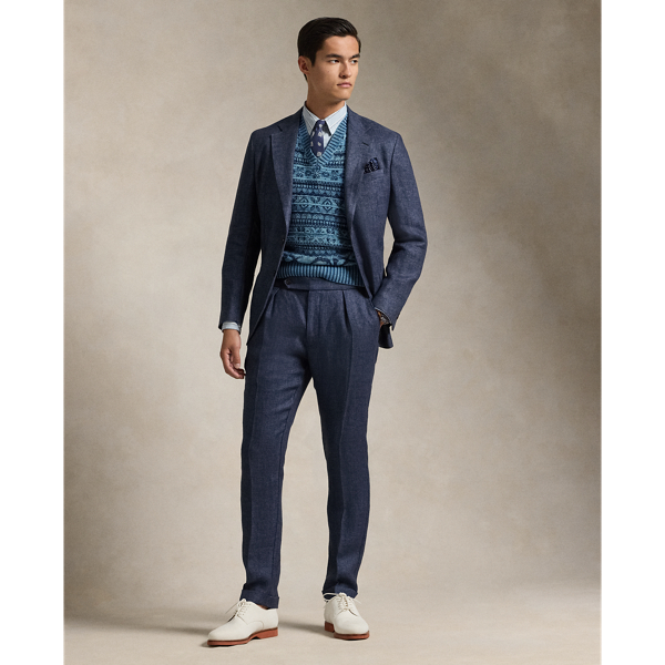 Ralph lauren navy blue suit best sale